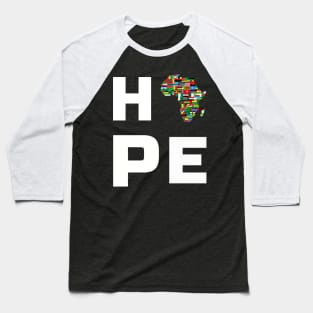 Hope,Africa Map Baseball T-Shirt